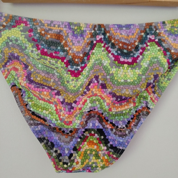 L*space Audrey Bikini Bottom Multicolor Mosiac Size Small - Picture 12 of 14